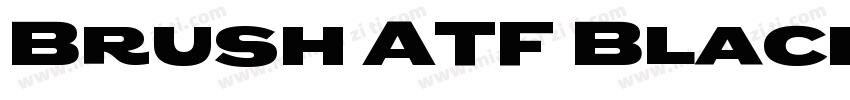 Brush ATF Black字体转换